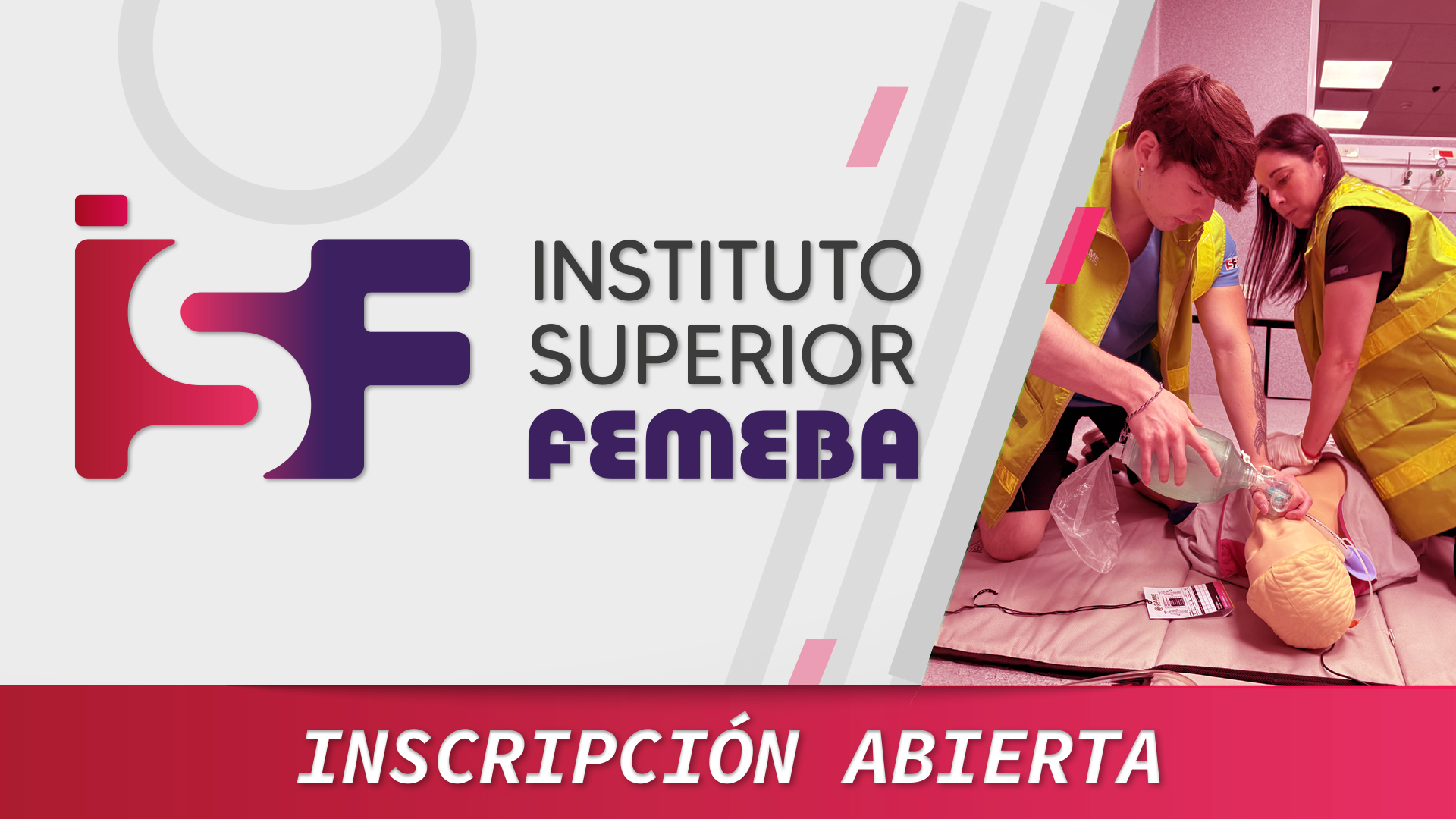 ¡Estudiá en el Instituto Superior FEMEBA! Te preparamos para una salida laboral rápida y real